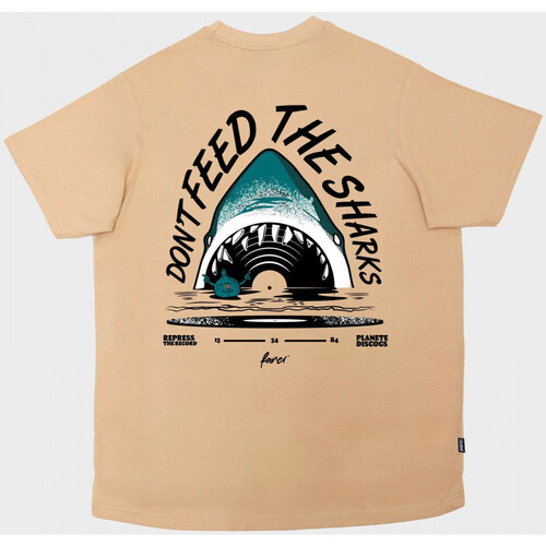 textil Hombre Tops y Camisetas Farci Tee shark Beige