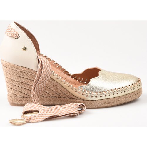 Zapatos Mujer Derbie & Richelieu Pikolinos Alpargatas  Cádiz W4Y-1506CLC1 Dorado Amarillo