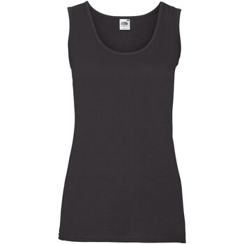 textil Mujer Camisetas sin mangas Fruit Of The Loom SS051 Negro