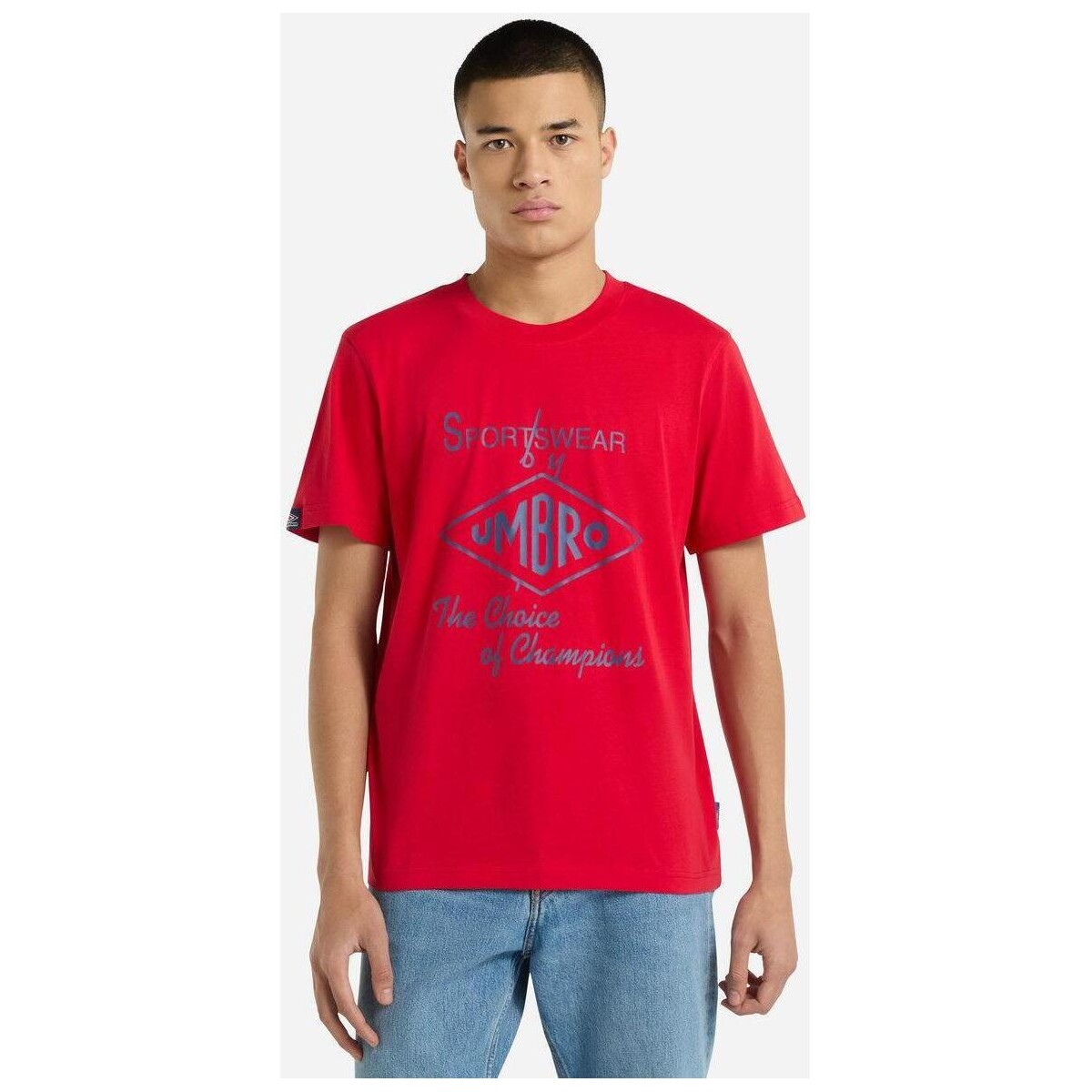 textil Hombre Camisetas manga larga Umbro Choice Of Champions Rojo