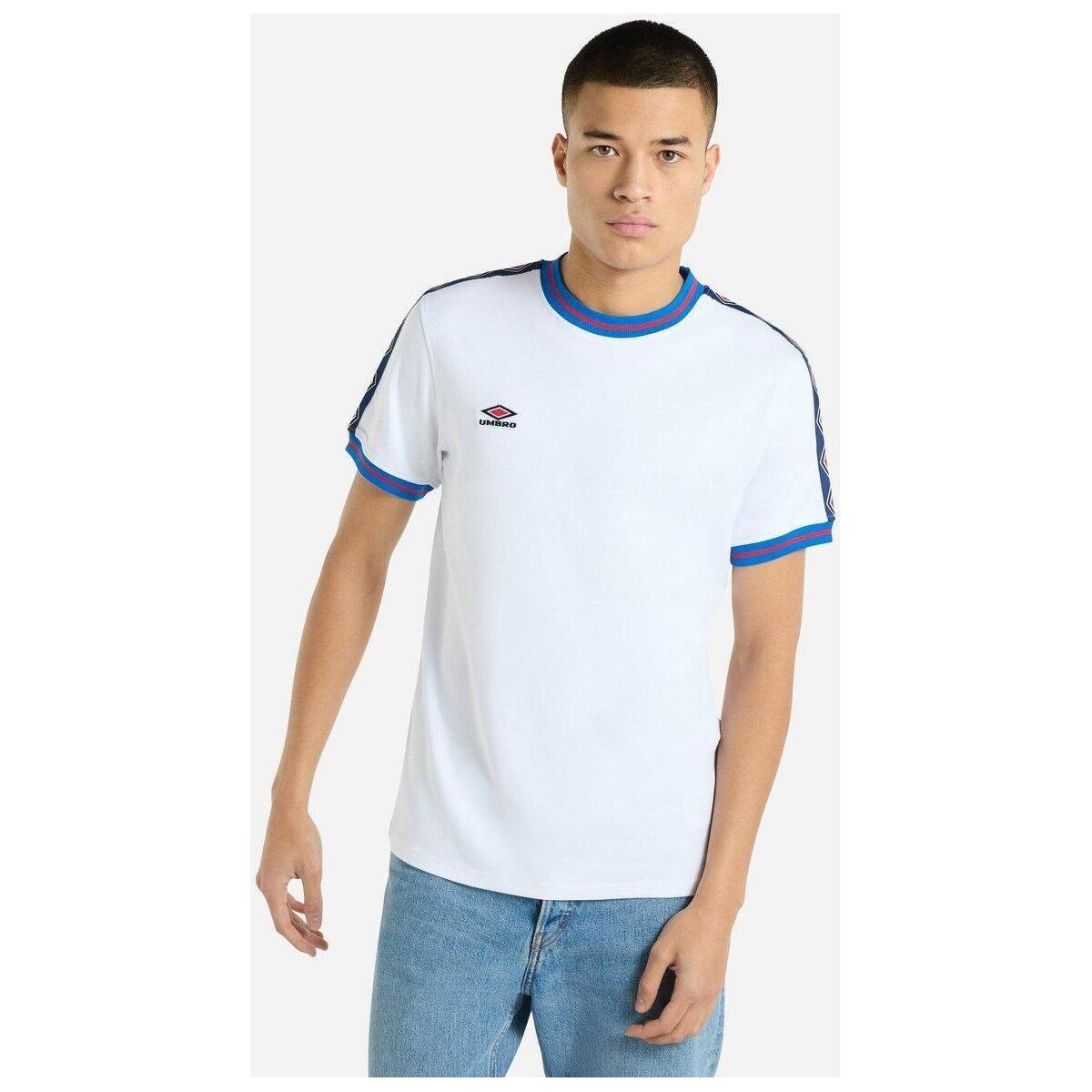textil Hombre Camisetas manga larga Umbro UO2090 Blanco