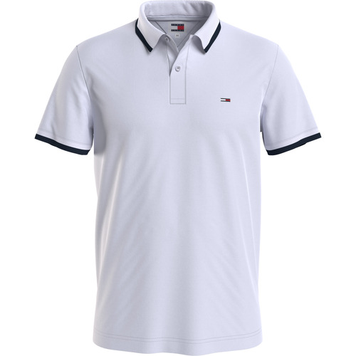 textil Hombre Polos manga corta Tommy Jeans POLO  REG SOLID TIPPED HOMBRE 