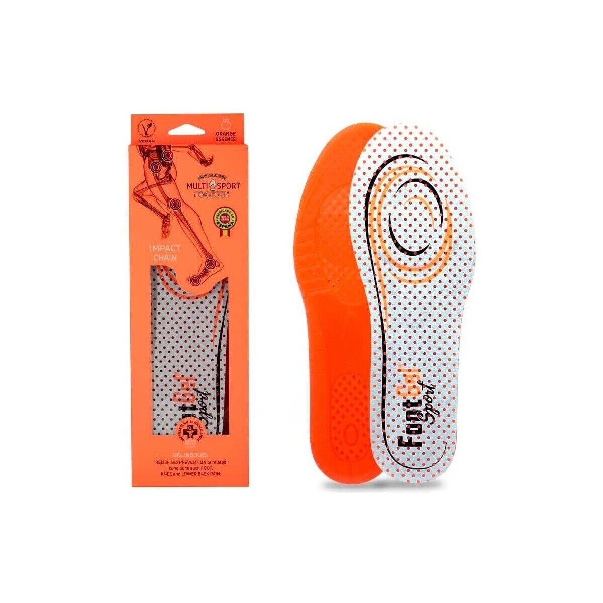 Accesorios Complementos de zapatos Footgel MULTI SPORT Naranja