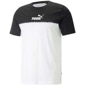 textil Hombre Camisetas manga corta Puma ESS BLOCK X Negro