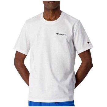 textil Hombre Camisetas manga corta Champion 218539 WW001 Blanco