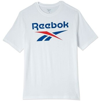 textil Hombre Camisetas manga corta Reebok Sport STACKED LOGO Blanco