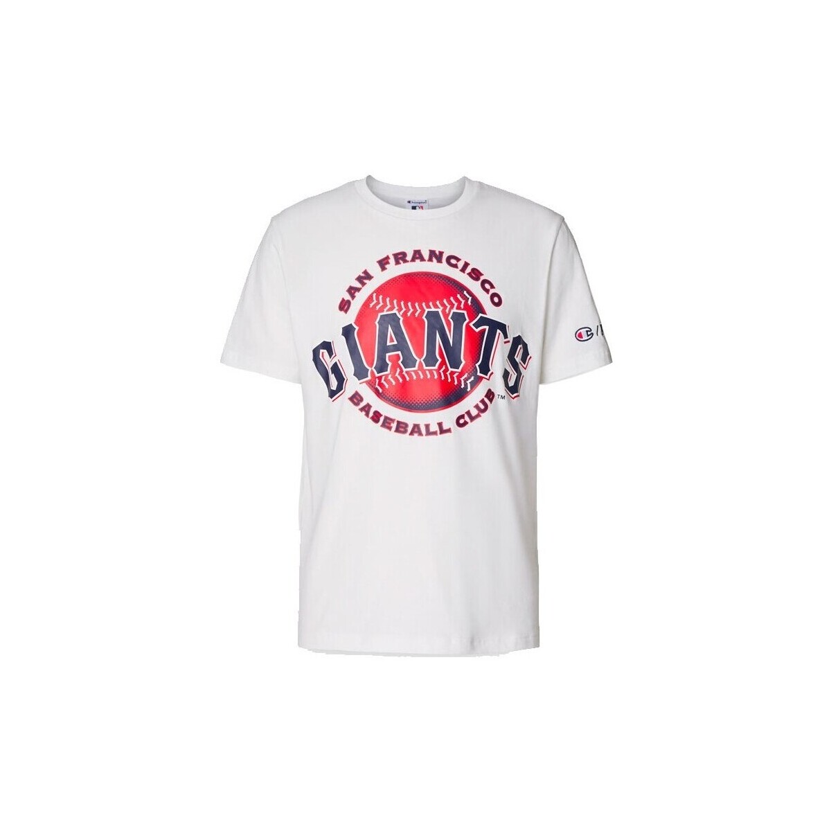 textil Hombre Camisetas manga corta Champion 219882-WW033 BDB Blanco