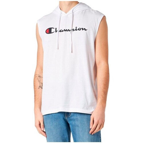 textil Hombre Camisetas manga corta Champion 219834-WW001 Blanco