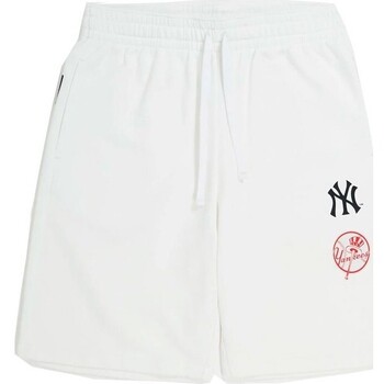 textil Hombre Pantalones cortos Champion NY YANKEES 219880-WW033 Blanco