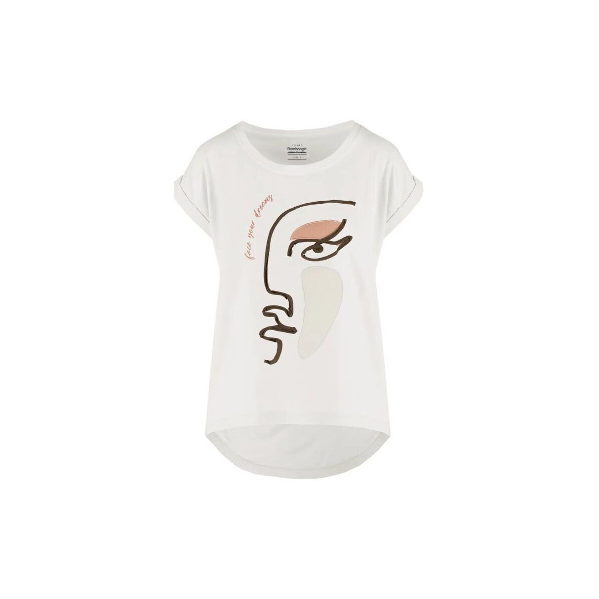 textil Mujer Tops y Camisetas Bomboogie TW8511 T JIN4-01 Blanco