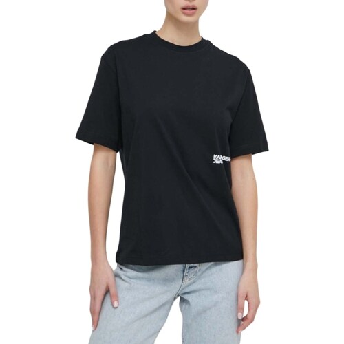 textil Mujer Camisetas manga corta Karl Lagerfeld 241J1707 Negro