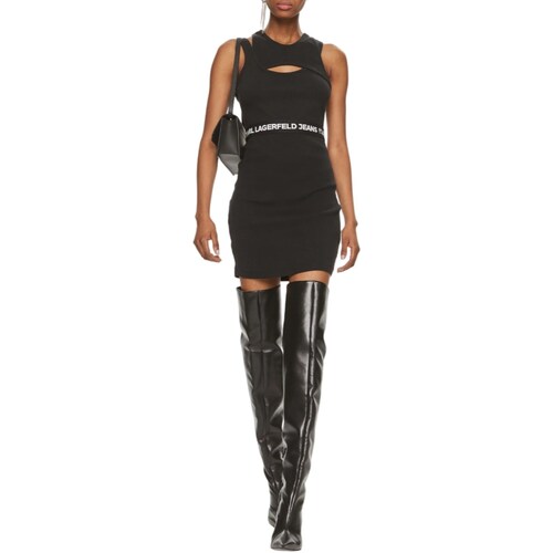 textil Mujer Vestidos cortos Karl Lagerfeld 241J1303 Negro