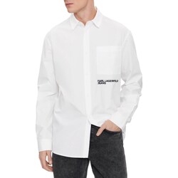 textil Hombre Camisas manga larga Karl Lagerfeld 240D1601-FF Blanco