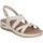 Zapatos Mujer Sandalias Skechers 163387-DKNT Beige