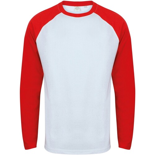 textil Hombre Camisetas manga larga Skinni Fit SF271 Rojo