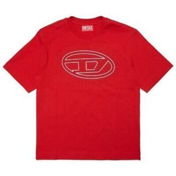 textil Niños Tops y Camisetas Diesel J01788-0BEAF TJUSTBIGOVAL OVER-K407 Rojo