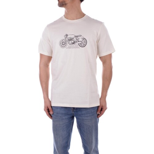 textil Hombre Camisetas manga corta Barbour MTS1295 Blanco