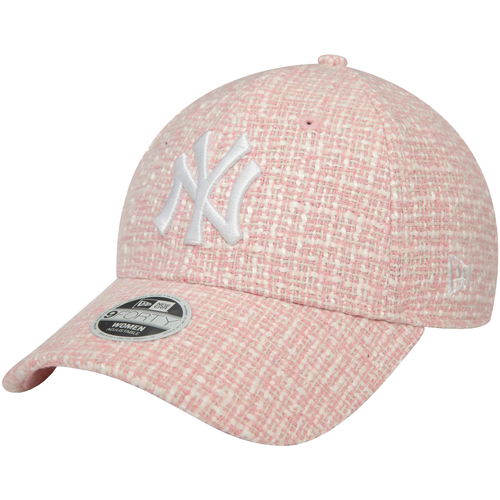 Accesorios textil Mujer Gorra New-Era Wmns Summer Tweed 9FORTY New York Yankees Cap Rosa