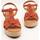 Zapatos Mujer Sandalias Zabba Difference 32403 Serraje Muskat Rojo