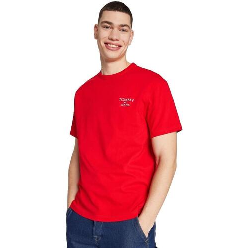 textil Hombre Camisetas manga corta Tommy Hilfiger DM0DM18872-XNL Rojo