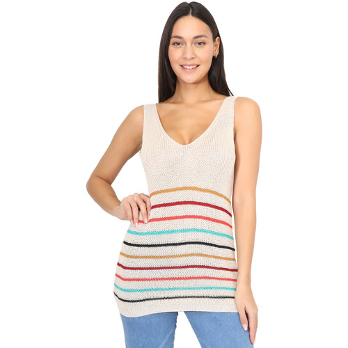 textil Mujer Tops / Blusas La Modeuse 70891_P166026 Beige