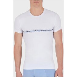textil Hombre Camisetas manga corta Emporio Armani 111035 4R729 - Hombres Blanco