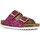 Zapatos Mujer Sandalias Colors of California Glitter sandal 2 buckles Rosa