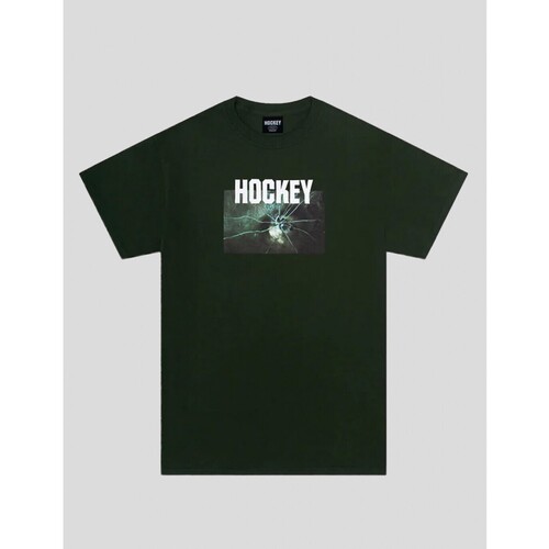 textil Hombre Camisetas manga corta Hockey CAMISETA  THIN ICE TEE  DARK GREEN Verde