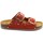 Zapatos Mujer Sandalias Biocomfort Sandalias bio planas de piel rojas by Rojo
