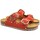 Zapatos Mujer Sandalias Biocomfort Sandalias bio planas de piel rojas by Rojo