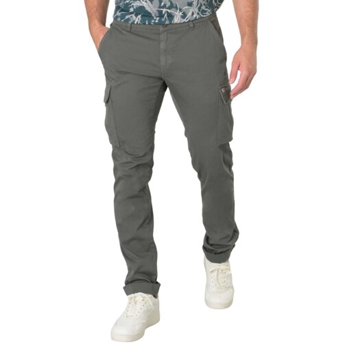 textil Hombre Pantalones con 5 bolsillos Powell SANTIAGO-ME303 Verde