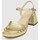 Zapatos Mujer Sandalias Wonders SANDALIA  G-6801 ORO Oro