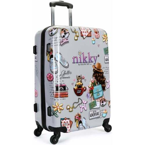 Bolsos Mujer Bolso de viaje Nikky By Nicole Lee CONJUNTO 2 MALETAS DE PLASTICO ABS NIKKY WORLD 