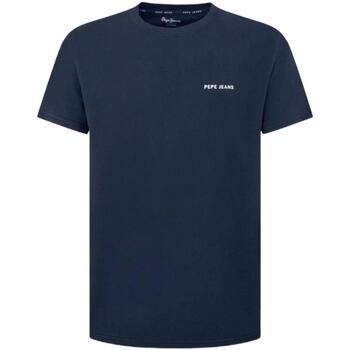 textil Hombre Camisetas manga corta Pepe jeans PM509370 594 Azul