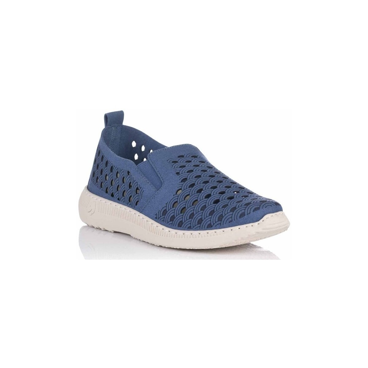 Zapatos Mujer Slip on Plumaflex 3707 Azul