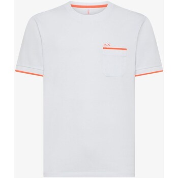 textil Hombre Camisetas manga corta Sun68 T34124 T-Shirt/Polo hombre Blanco