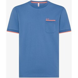 textil Hombre Camisetas manga corta Sun68 T34124 Azul