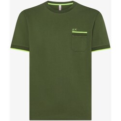 textil Hombre Camisetas manga corta Sun68 T34124 Verde