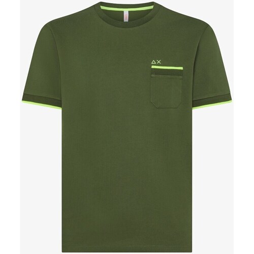 textil Hombre Camisetas manga corta Sun68 T34124 T-Shirt/Polo hombre Verde