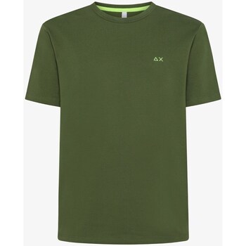 textil Hombre Camisetas manga corta Sun68 T34123 T-Shirt/Polo hombre Verde