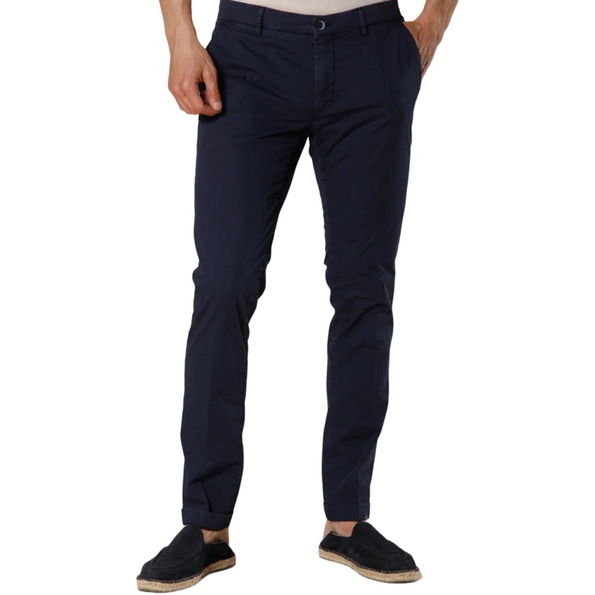 textil Hombre Pantalones con 5 bolsillos Mason's MILANO-MBE101 Azul