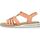 Zapatos Mujer Sandalias Rieker V0651 Naranja