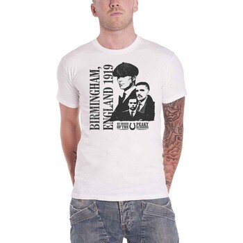 textil Camisetas manga larga Peaky Blinders England 1919 Blanco