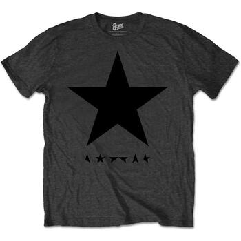 textil Camisetas manga larga David Bowie Blackstar Gris