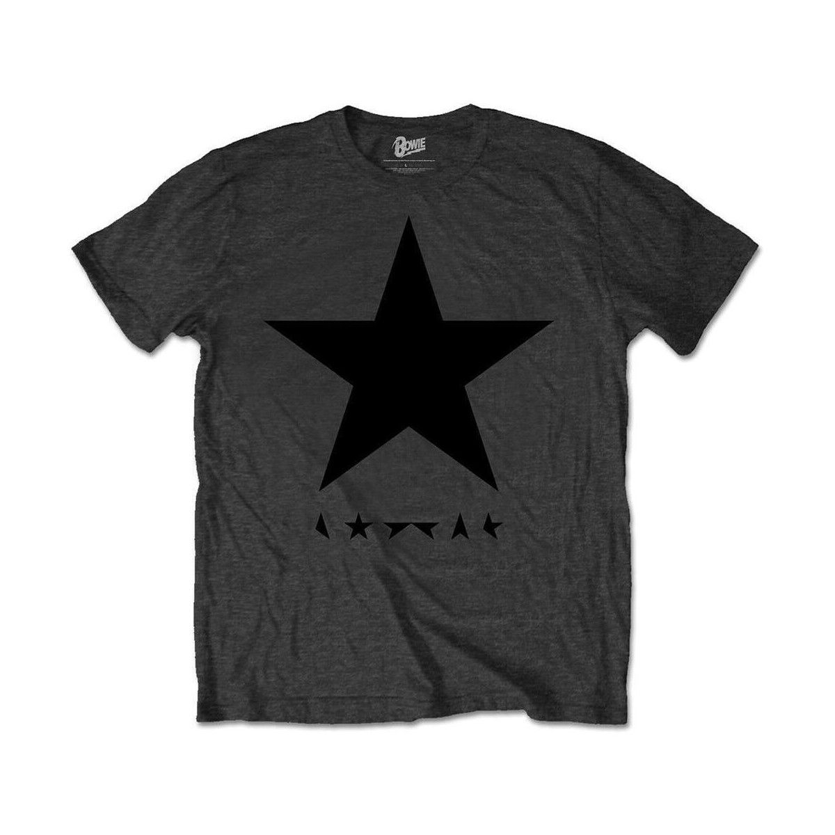 textil Camisetas manga larga David Bowie Blackstar Gris