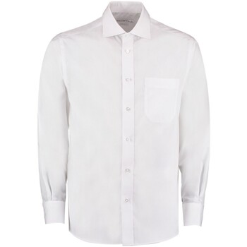 textil Hombre Camisas manga larga Kustom Kit KK116 Blanco