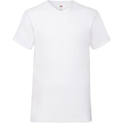 textil Hombre Camisetas manga larga Fruit Of The Loom Valueweight Blanco