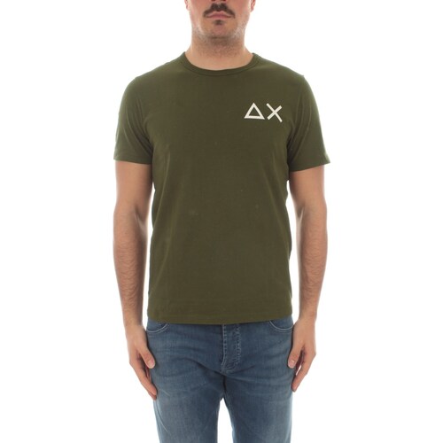 textil Hombre Camisetas manga corta Sun68 T34105 Verde