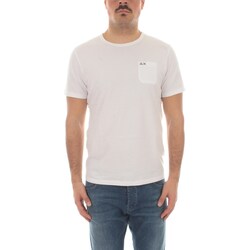 textil Hombre Camisetas manga corta Sun68 T34101 Blanco