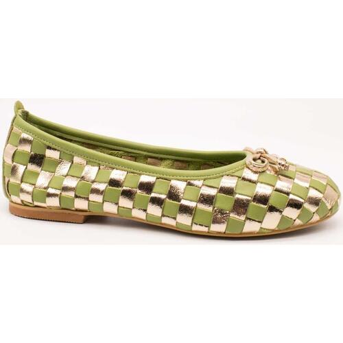 Zapatos Mujer Bailarinas-manoletinas Miuxa Hola Verde-Oro Verde
